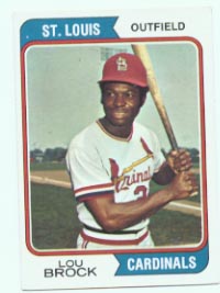 1974 Topps Baseball Cards      060      Lou Brock